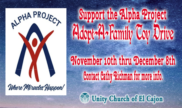 Alpha Project Toy Fundraiser