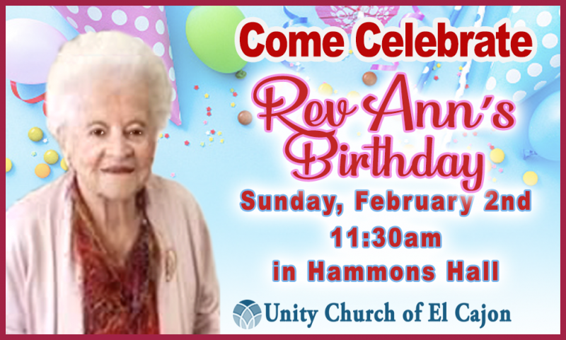 Rev Ann birthday party